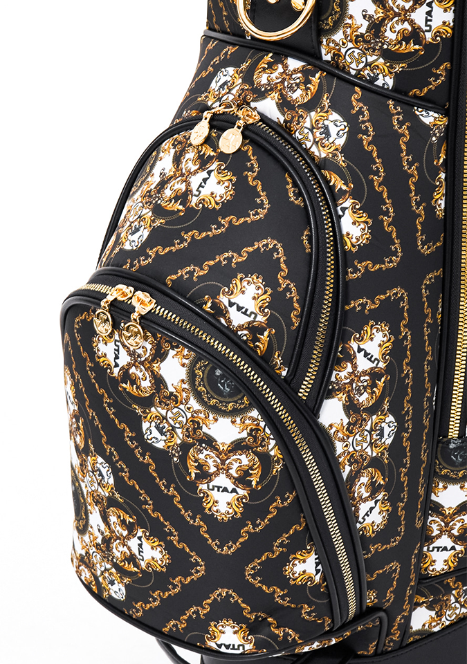 UTAA Midnight Panther Baroque Strand Caddie Bag - Black