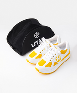 UTAA Women's Mesh Mix Platform Spikeless Golf Shoes - Yellow