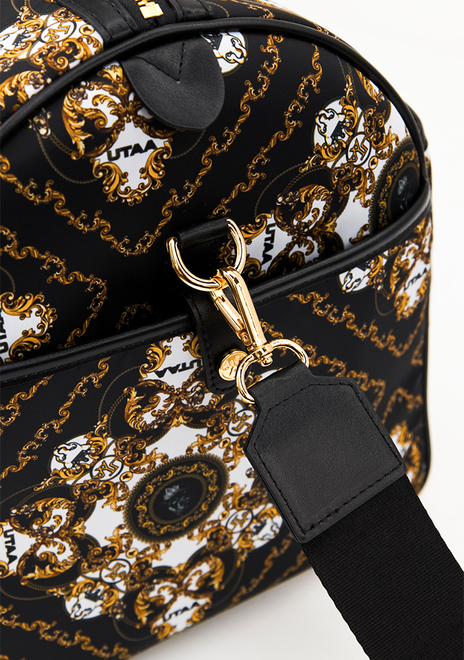 UTAA Midnight Panther Baroque Boston Bag - Black