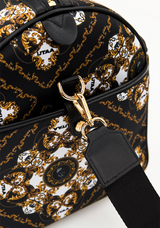 UTAA Midnight Panther Baroque Boston Bag - Black
