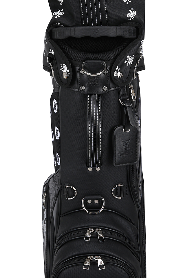 9 Unisex Paisley Stand Bag - Black