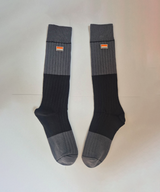 Orange Label Color Blocking Knee Socks - 4 Colors