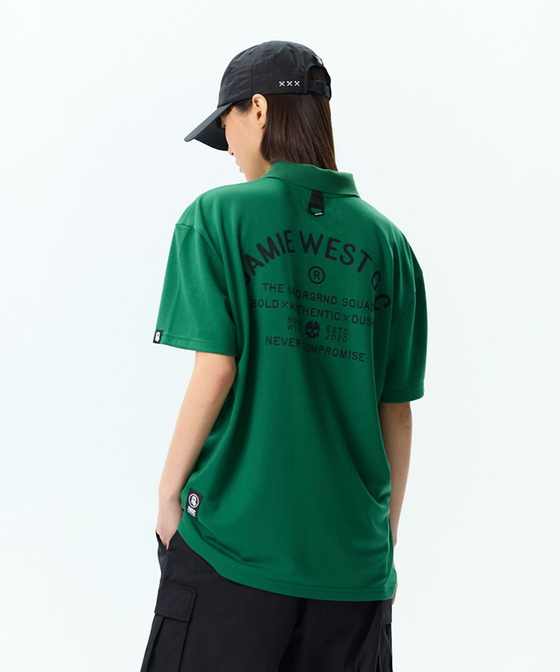 Jamie West Club Print Pocket P-Shirts - Green