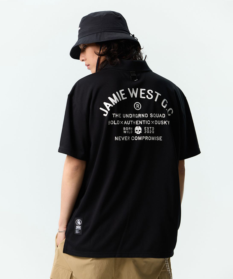 Jamie West Club Print Pocket P-Shirts - Black