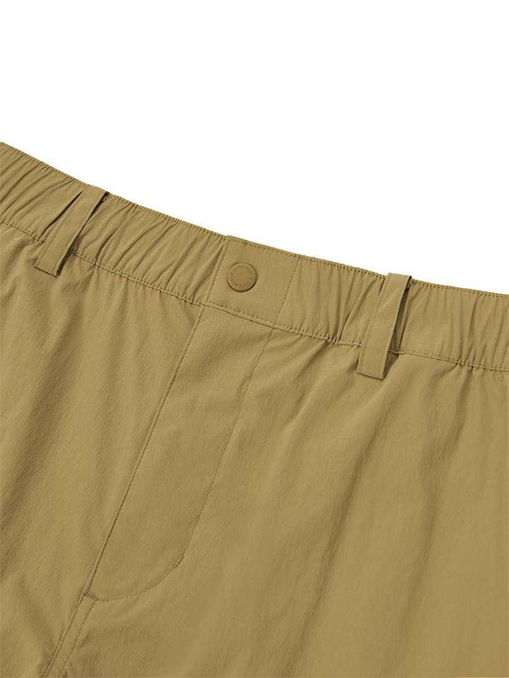 Jamie West Nylon Stretch Cargo Shorts - Beige
