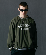 Jamie West US Roundneck Woven Pullover - Khaki