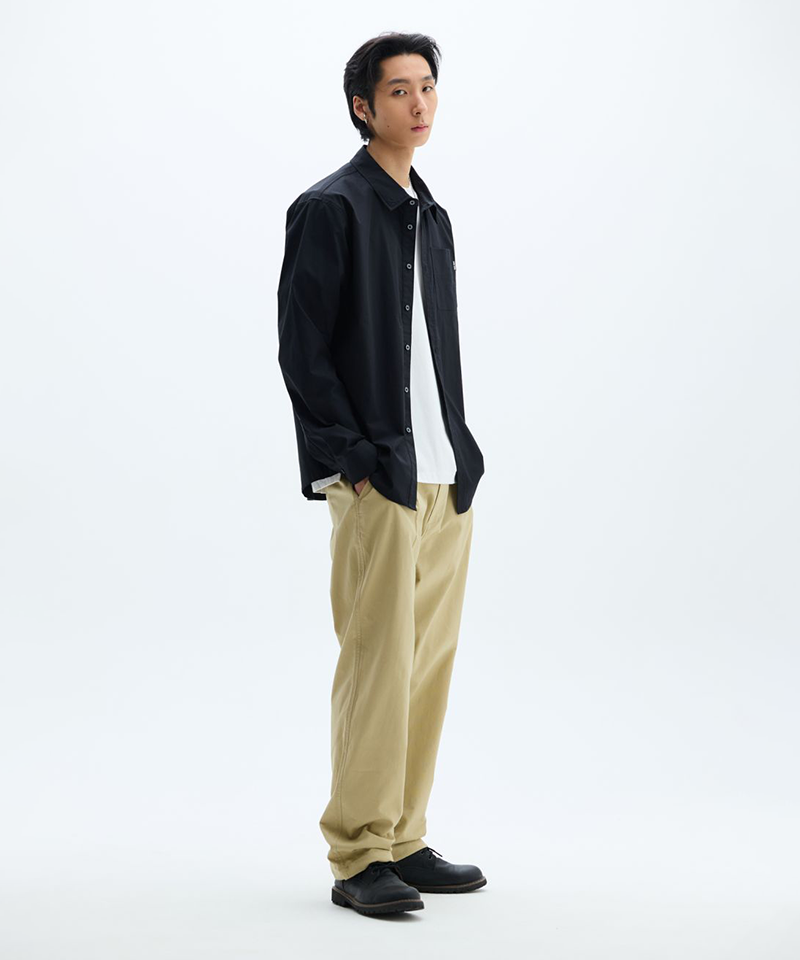 Jamie West Woven Pocket Shirts - Black