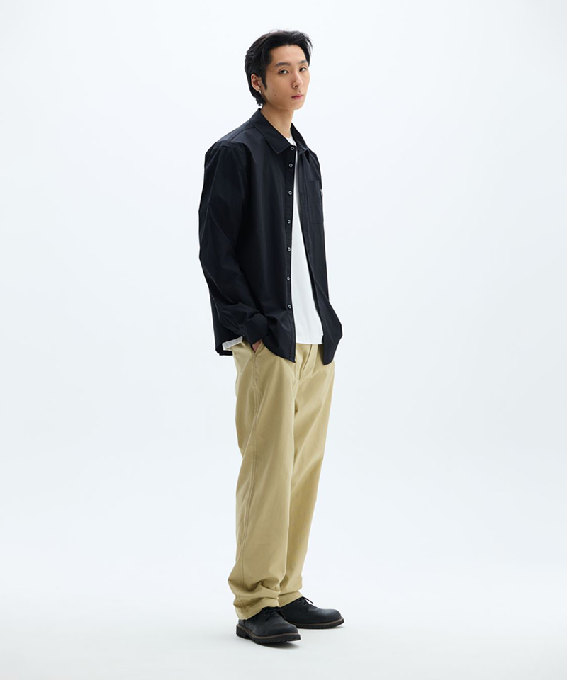 Jamie West Woven Pocket Shirts - Black