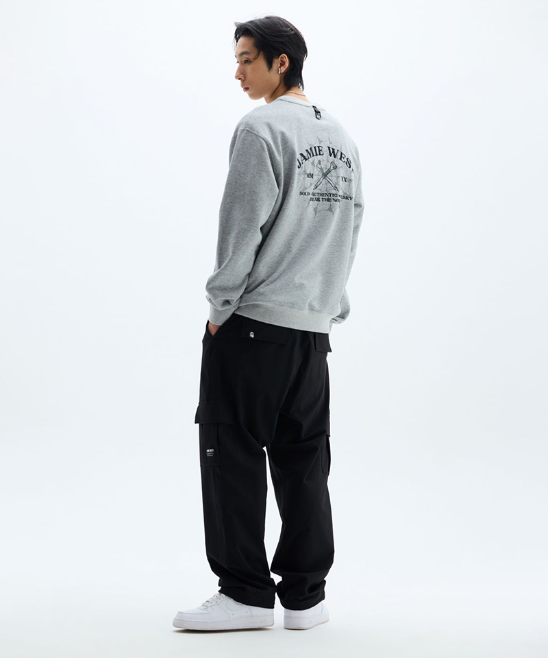 Jamie West Oldschool Sweatshirts - Melange Grey