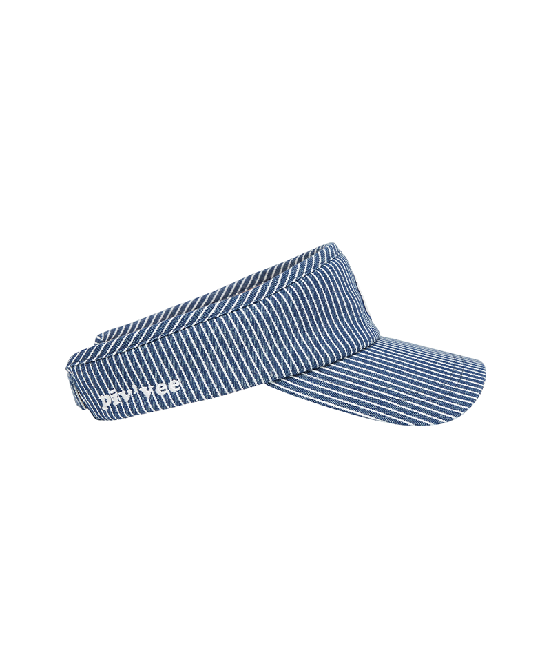 PIV'VEE Stripe Sun Visor - Ocean Navy