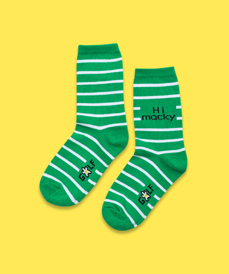 MACKY Golf: Hi Macky Stripe Socks - 3 Colors