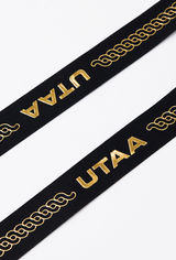 UTAA Women's Midnight Panther Baroque Ribbon Sun Visor - Black