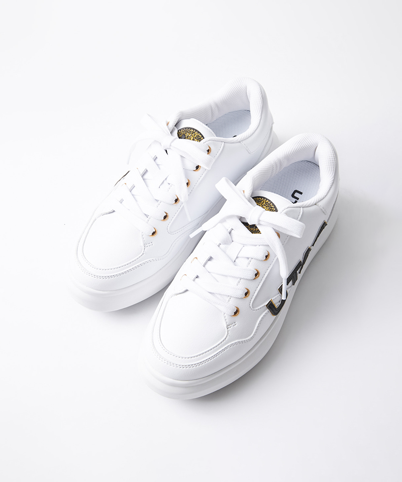 UTAA Women's Gilt Bold Logo Platform Sneakers - White