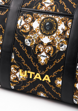 UTAA Midnight Panther Baroque Boston Bag - Black