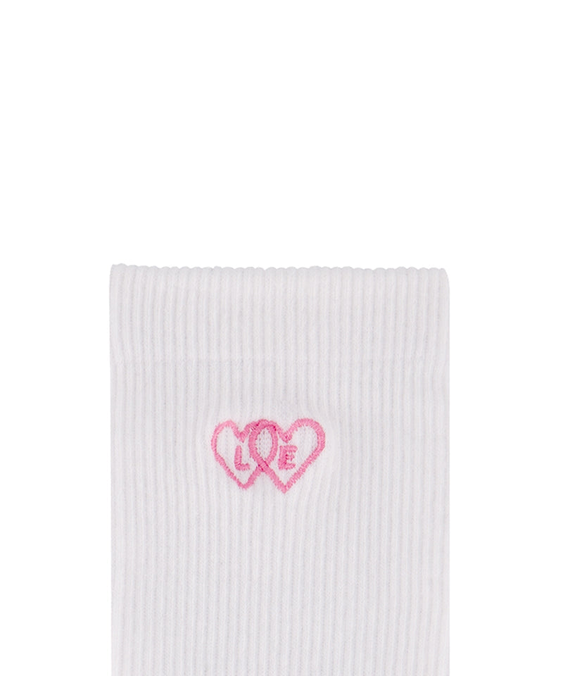 LE SONNET Two Hearts Socks - 2 Colors