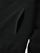 Jamie West Fleece Nylon Reversible Jumper - Black