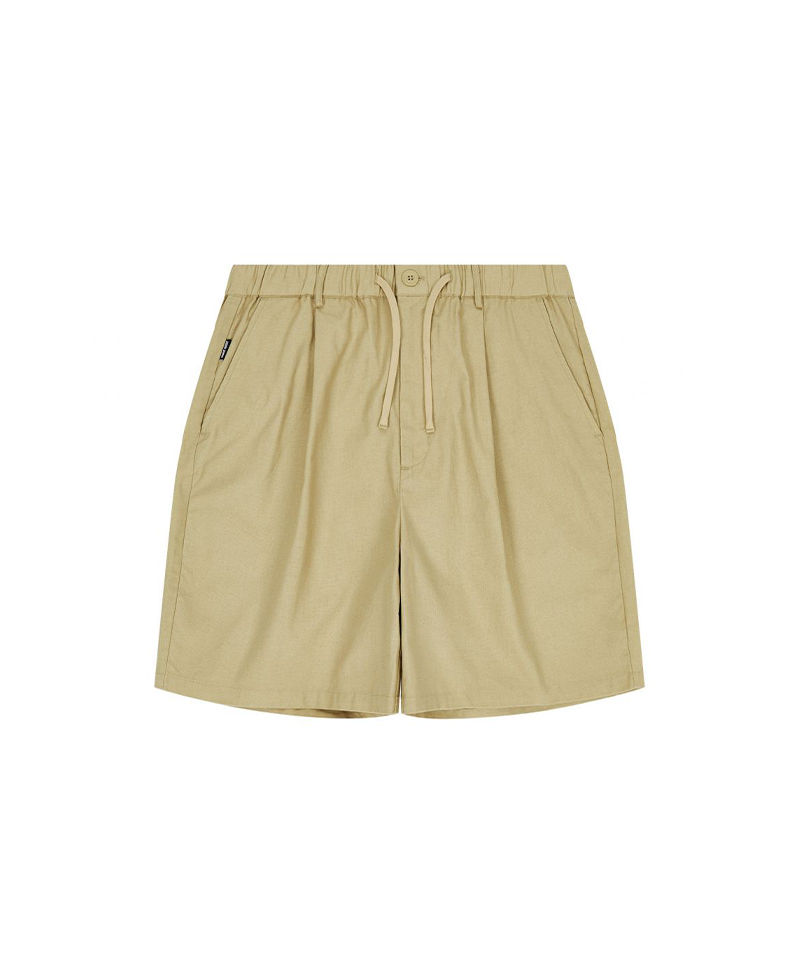 Jamie West Onetuck Wide Set-up Shorts - Beige