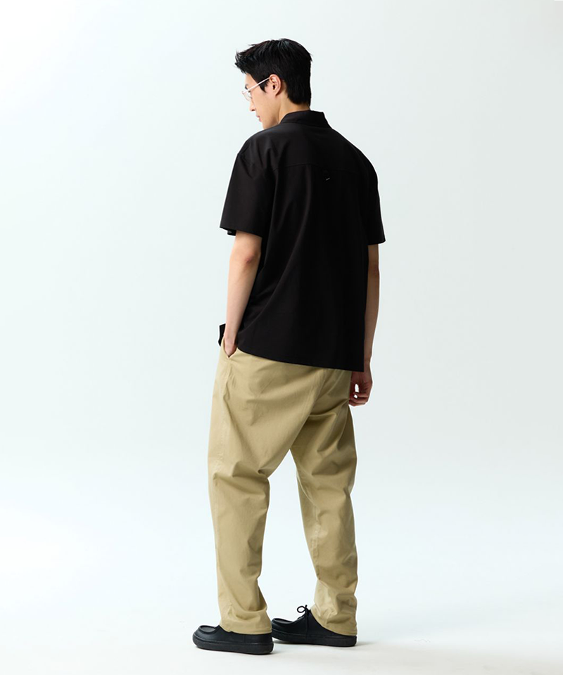 Jamie West Woven Combined Point P-Shirts - Black