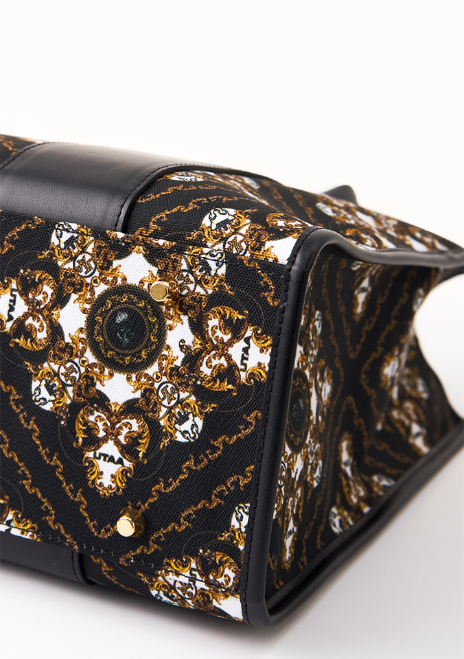 UTAA Midnight Panther Baroque Tote Bag - Black