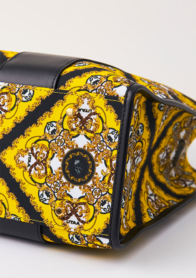 UTAA Midnight Panther Baroque Tote Bag - Yellow