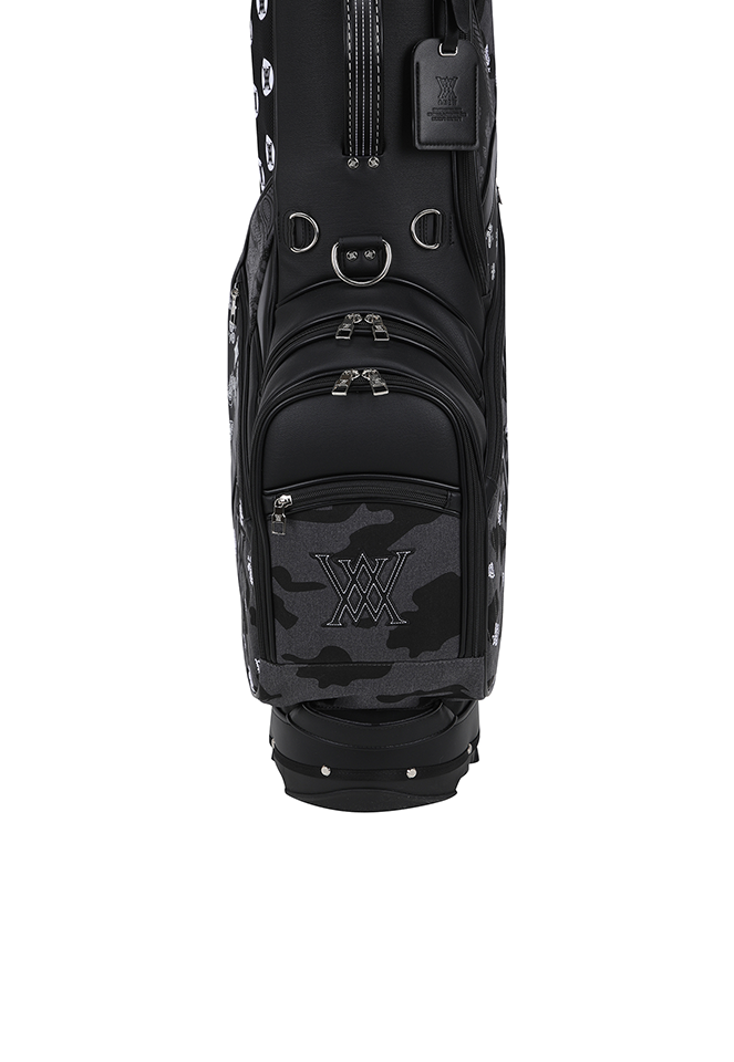 9 Unisex Paisley Stand Bag - Black