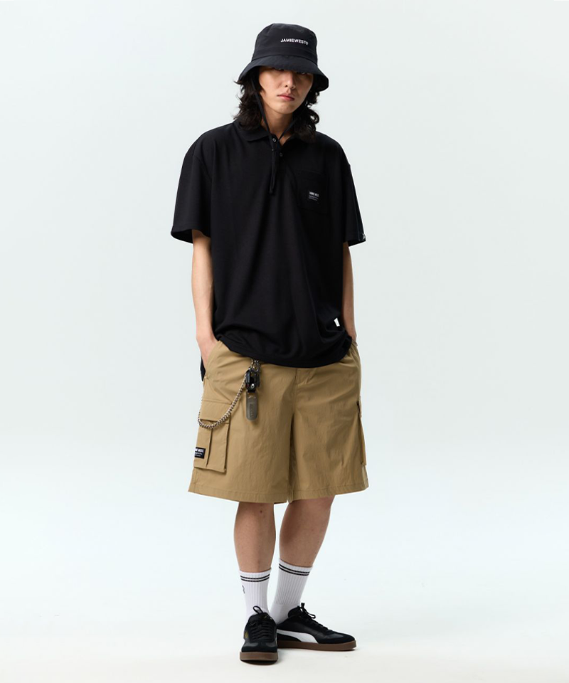 Jamie West Club Print Pocket P-Shirts - Black