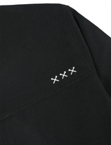 Jamie West Fleece Nylon Reversible Jumper - Black