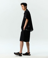 Jamie West Onetuck Wide Set-up Shorts - Black