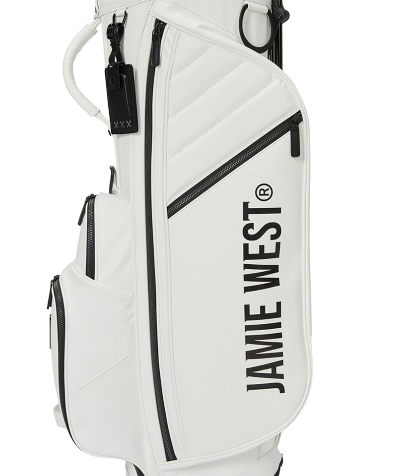 Jamie West Riders Stand Bag - White