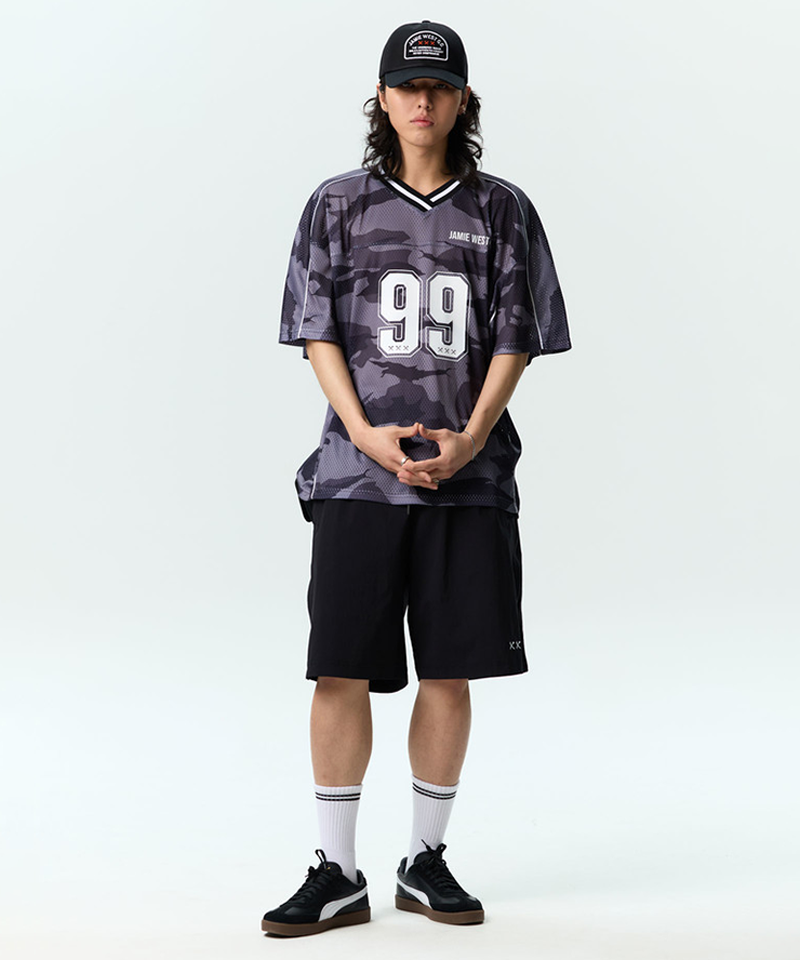 Jamie West Side Ventilation Zip-Up Shorts - Black
