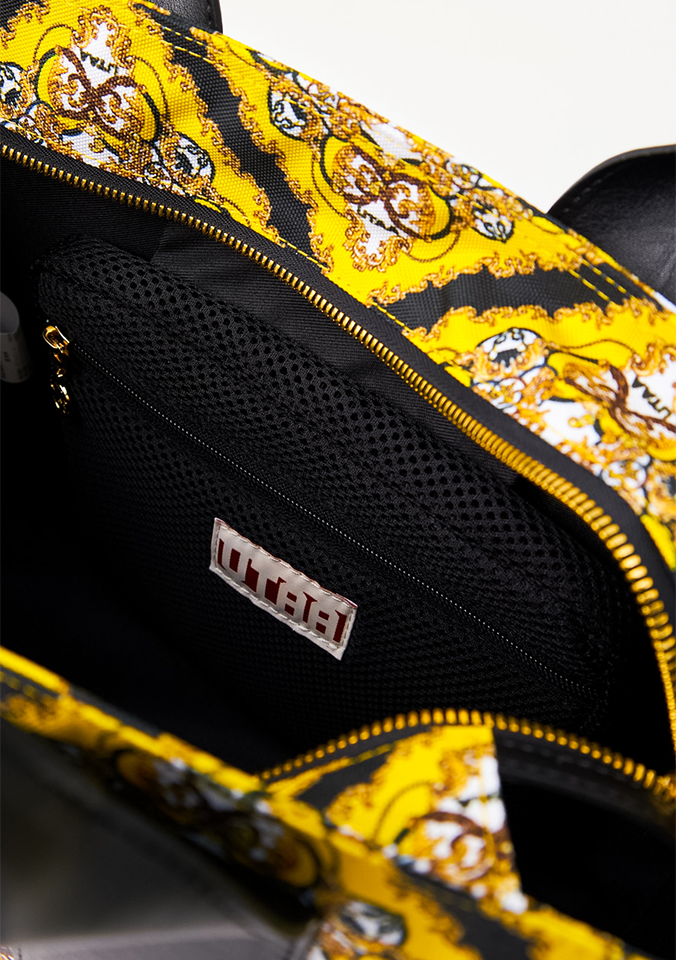 UTAA Midnight Panther Baroque Tote Bag - Yellow