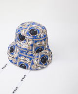 UTAA Women's Color Season Baroque Back Open Bucket Hat - Blue