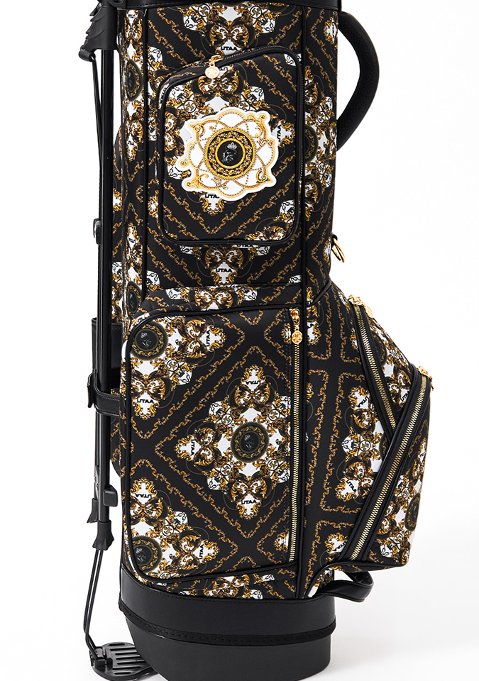 UTAA Midnight Panther Baroque Strand Caddie Bag - Black