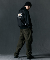 Jamie West Stand Collar Windbreaker - Black