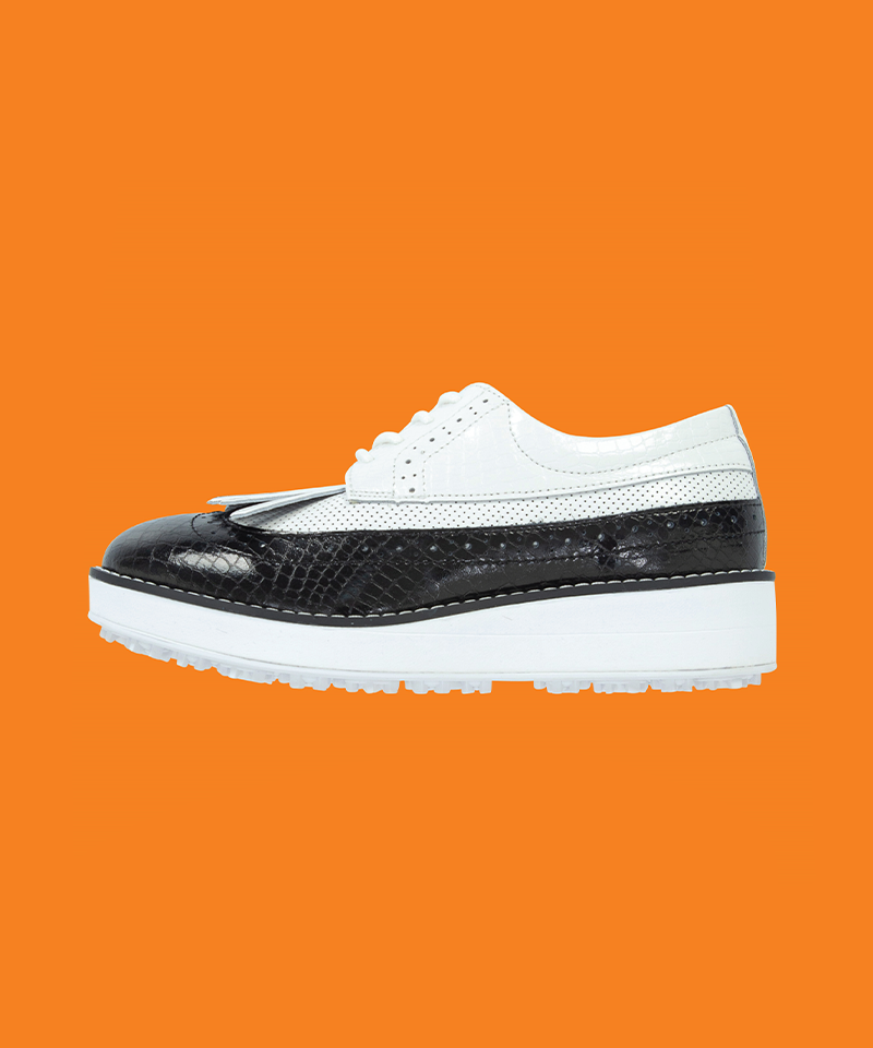 Black Label Natural Leather 2WAY Leather Sole High-Up Balance Golf Shoes - 3 Colors