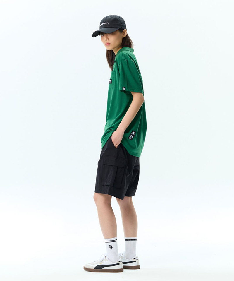 Jamie West Club Print Pocket P-Shirts - Green