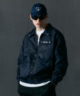 Jamie West Collar Point Work Jumper - Navy