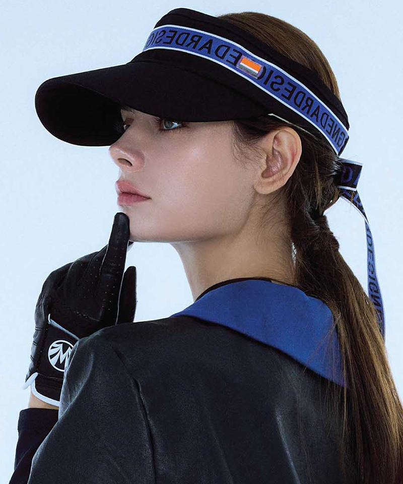 Orange Label Wide Brim Ribbon Sun Cap - 4 Colors