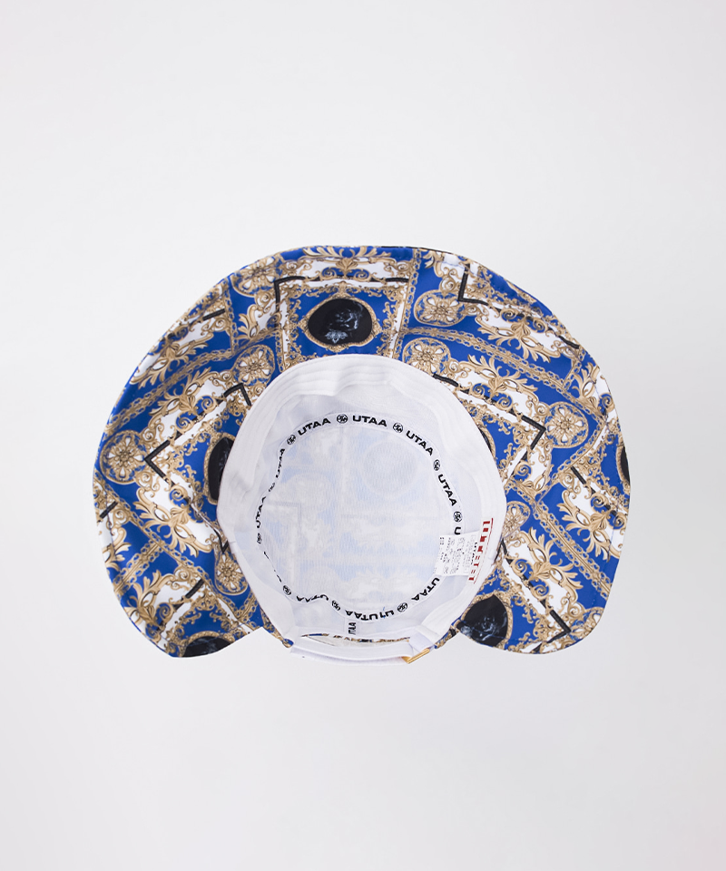 UTAA Women's Color Season Baroque Back Open Bucket Hat - Blue