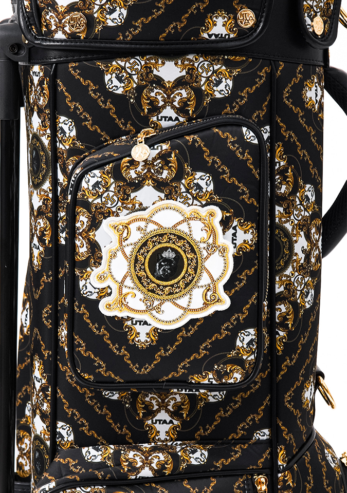 UTAA Midnight Panther Baroque Strand Caddie Bag - Black