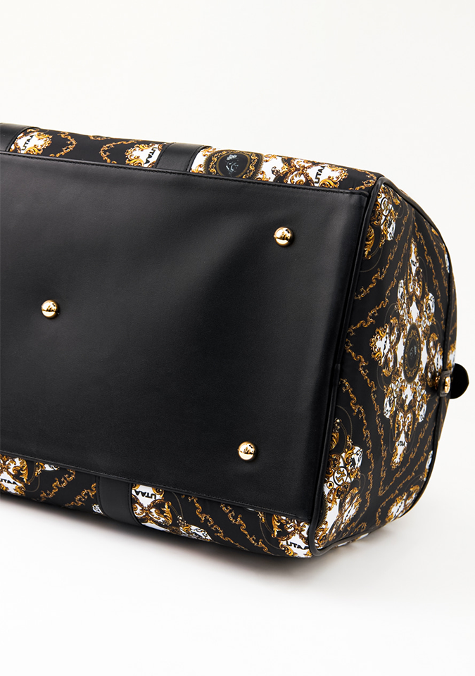 UTAA Midnight Panther Baroque Boston Bag - Black