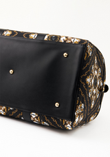 UTAA Midnight Panther Baroque Boston Bag - Black
