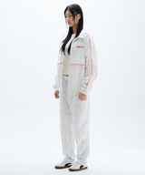 Jamie West No.9 High-Neck Packable Windbreaker - White