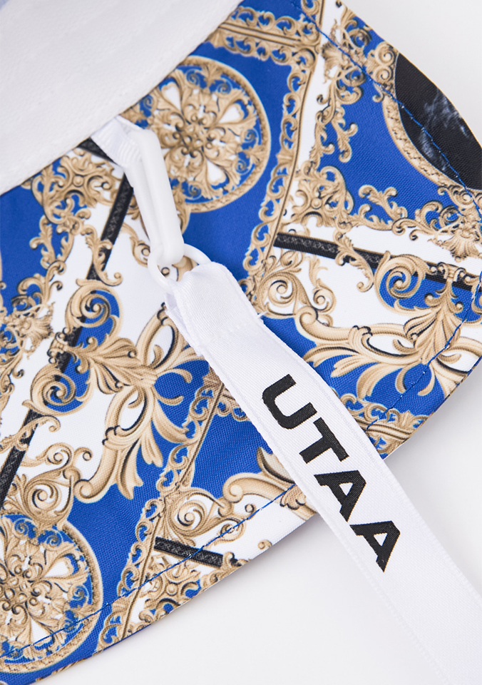 UTAA Women's Color Season Baroque Back Open Bucket Hat - Blue