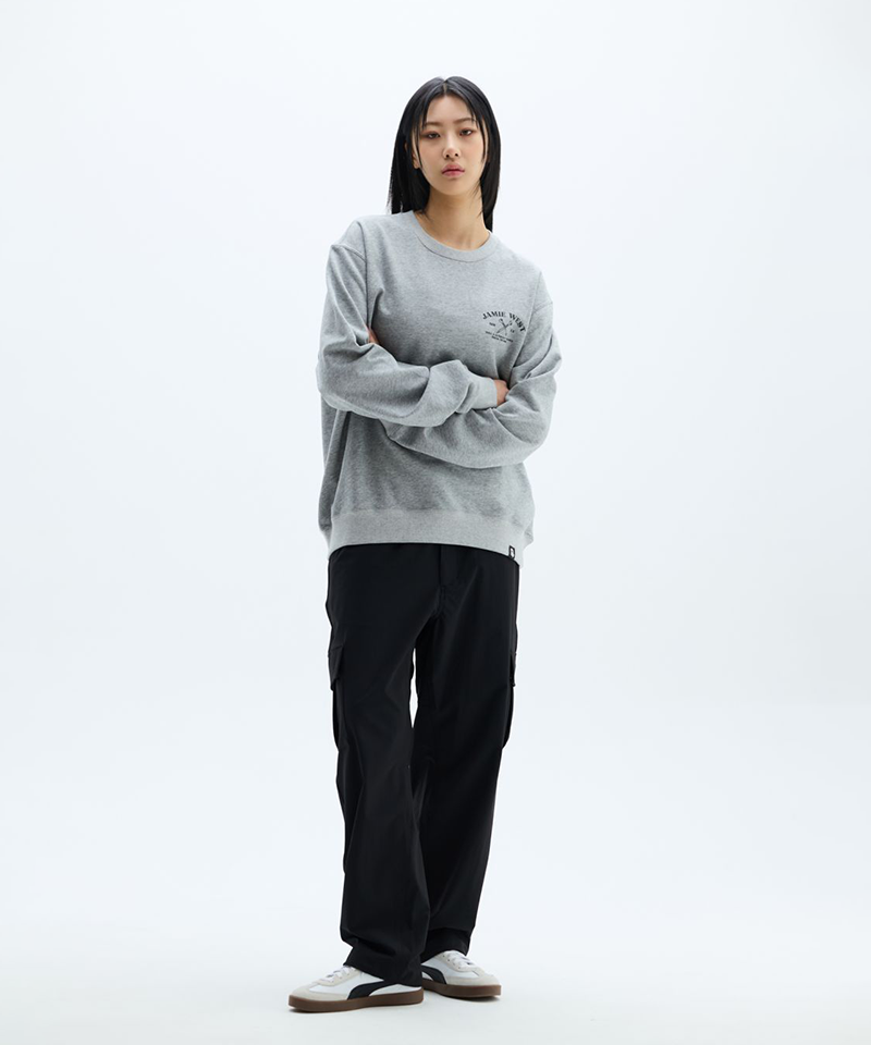 Jamie West Oldschool Sweatshirts - Melange Grey