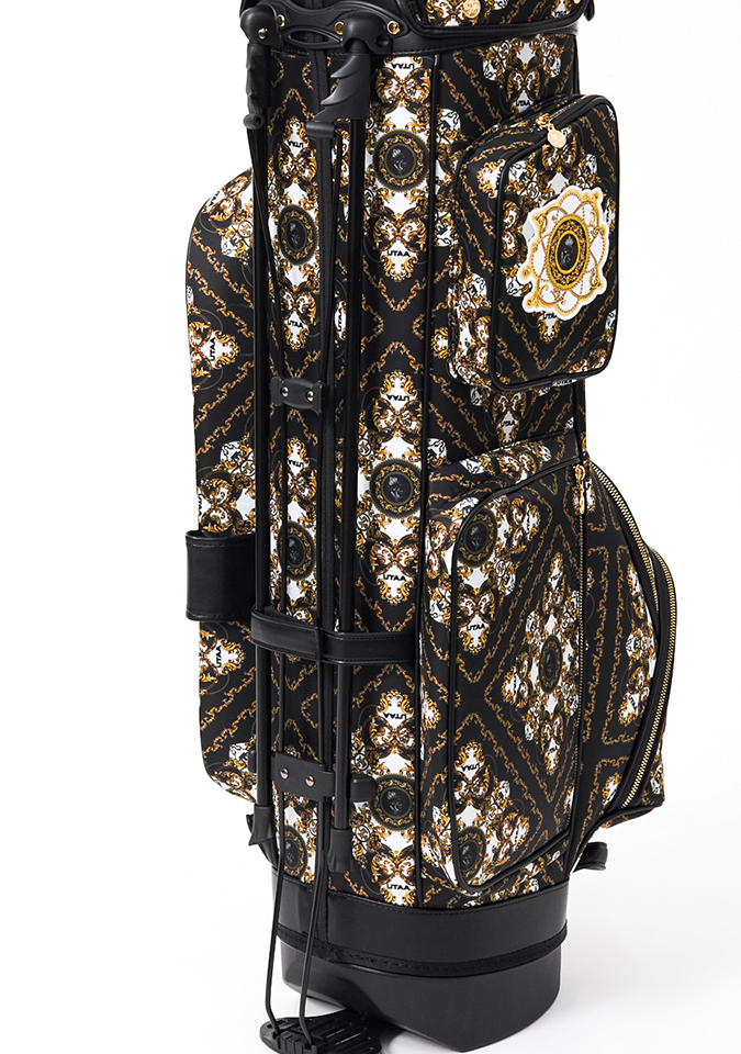 UTAA Midnight Panther Baroque Strand Caddie Bag - Black
