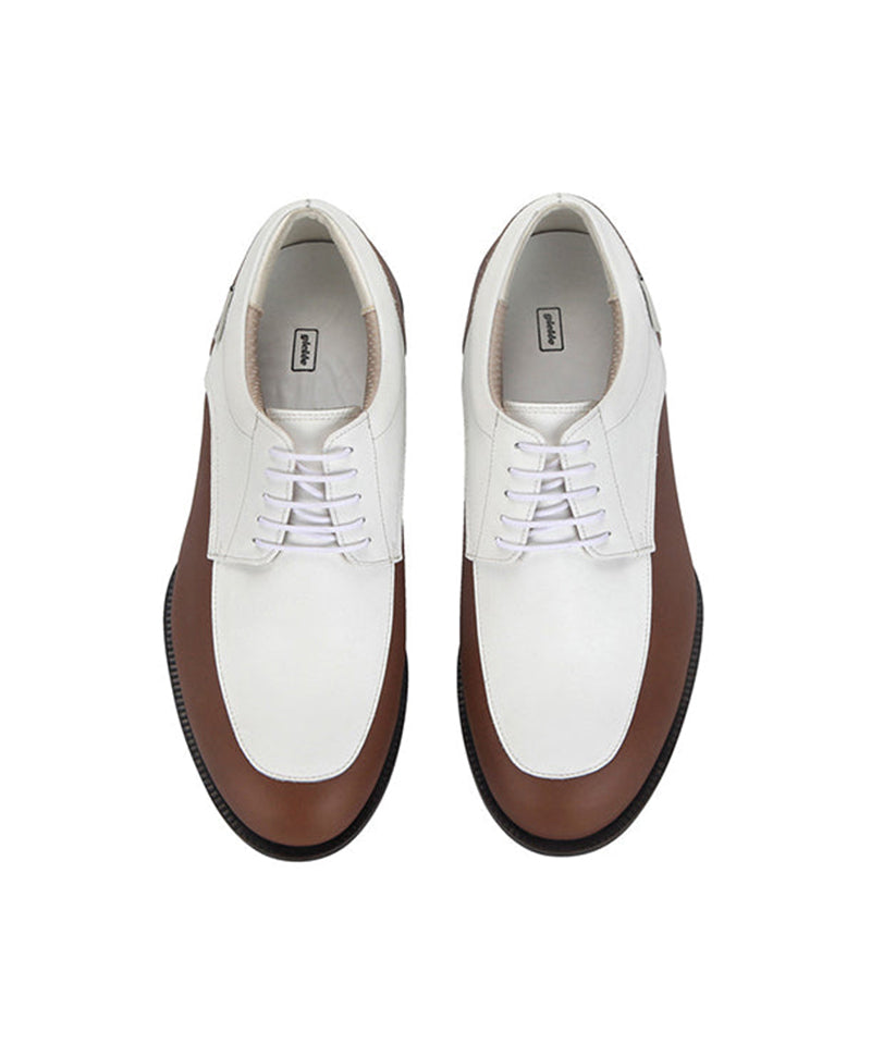 Giclee Unisex Oldies Goodies Premium Leather Golf Shoes - Brown