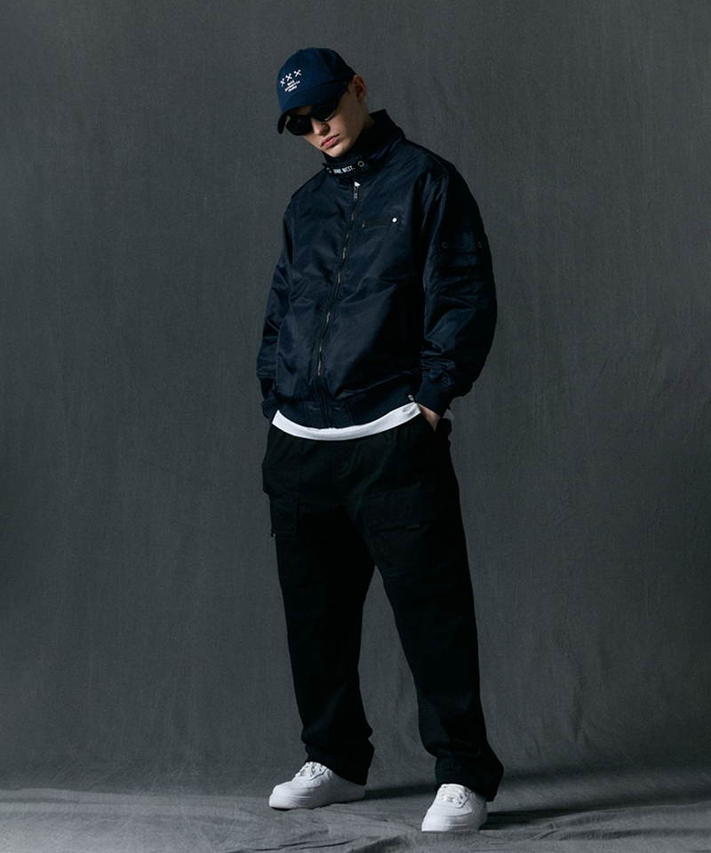 Jamie West Collar Point Work Jumper - Navy