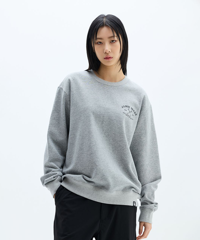Jamie West Oldschool Sweatshirts - Melange Grey