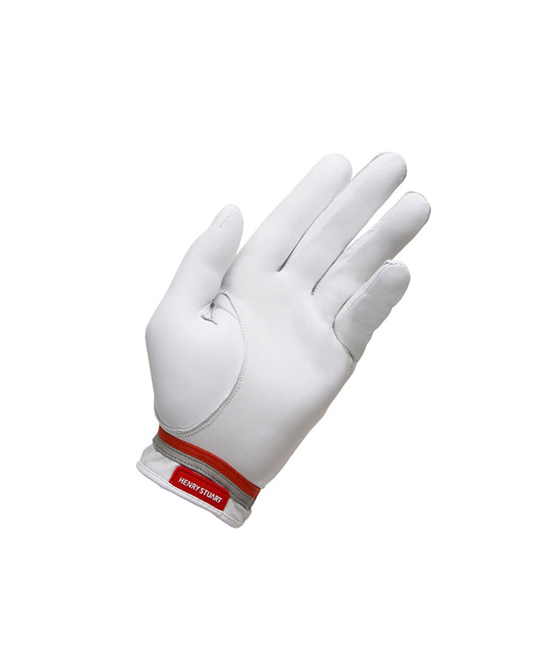 HENRY STUART Skin Fit Natural Sheepskin Color Golf Gloves - White